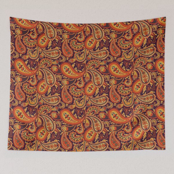 Item preview, Orange Bandana Design of Firebird, Orange Flames, and Floral Patterns designed and sold by OutshineAll.