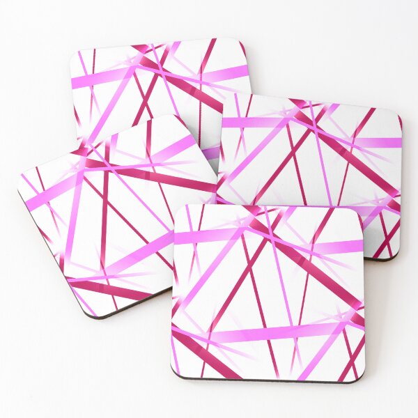Item preview, Seamless Abstract Viva Magenta Strips Cut Out Pattern designed and sold by taiche.