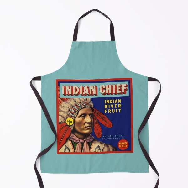 Item preview, Indian Chief Shiloh Fruit Crate Label Retro Artwork designed and sold by MtWoodsonSales.
