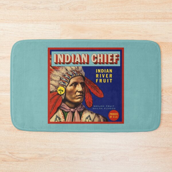 Item preview, Indian Chief Shiloh Fruit Crate Label Retro Artwork designed and sold by MtWoodsonSales.