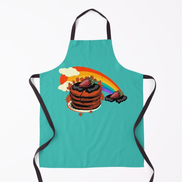 Item preview, Breakfast strawberries colorful pancakes with rainbow designed and sold by vibeno1.
