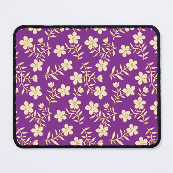 Item preview, Purple and Yellow Hand-drawn Indian Floral Pattern designed and sold by Artsychoke.