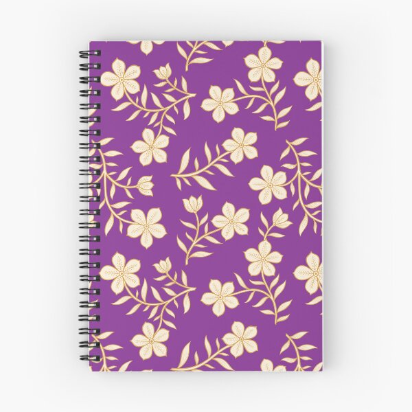 Item preview, Purple and Yellow Hand-drawn Indian Floral Pattern designed and sold by Artsychoke.