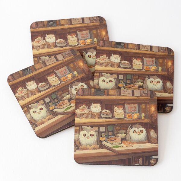 Item preview, Cozy Owl Cafe designed and sold by rudekitten.