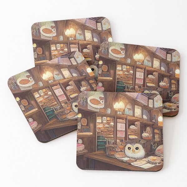 Item preview, Cozy Owl Cafe designed and sold by rudekitten.