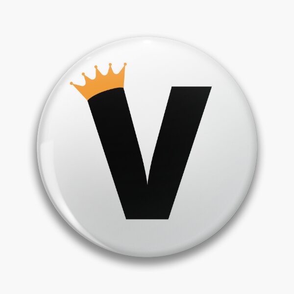 Item preview, Crowned Monogram Letter V designed and sold by Coffee Lifestyle.