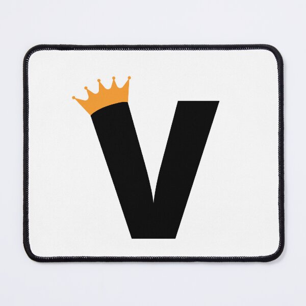 Item preview, Crowned Monogram Letter V designed and sold by Coffee Lifestyle.