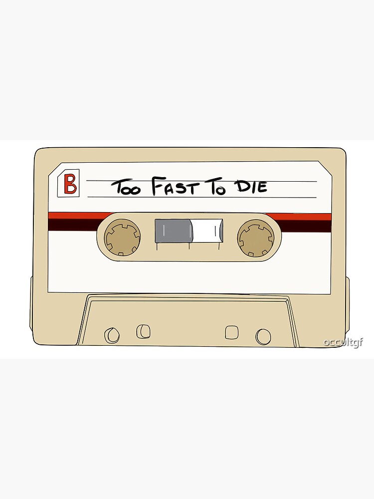"Baby Driver Cassette Series Too Fast To Die" Sticker for Sale by