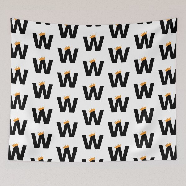 Item preview, Crowned Monogram Letter W designed and sold by Coffee Lifestyle.