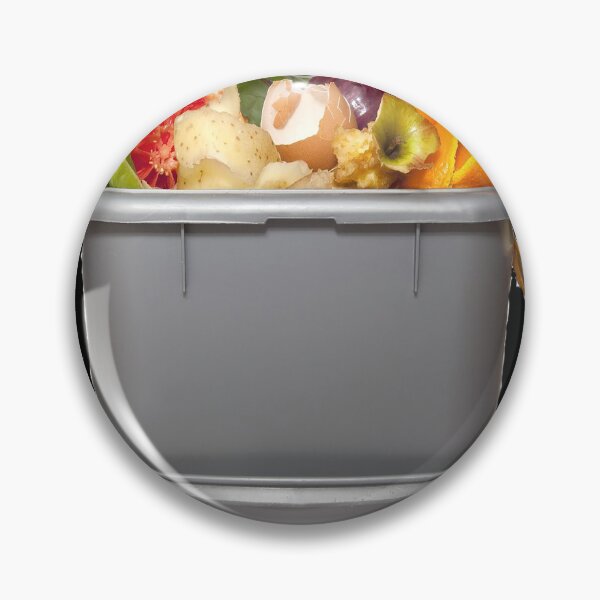 Item preview, Fruits and egg peels on trash bin designed and sold by ANDRESJOHN.