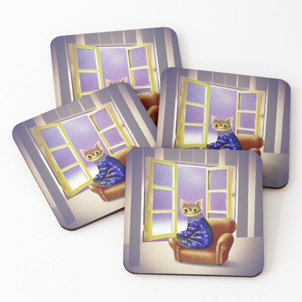 Item preview, Cozy little cat with her new pajamas designed and sold by TeschWerks.
