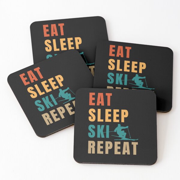 Item preview, eat sleep ski repeat. ski lover gift designed and sold by DIDAKU.