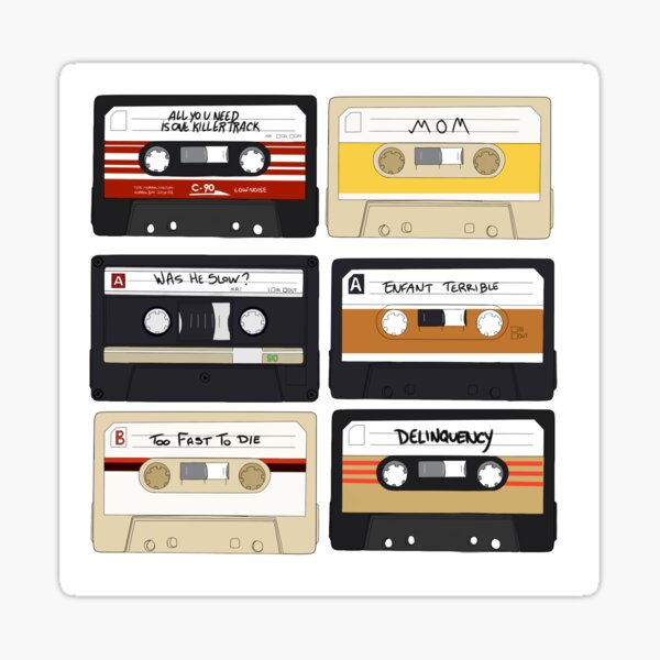 Baby Driver- Cassette Tape Set Sticker