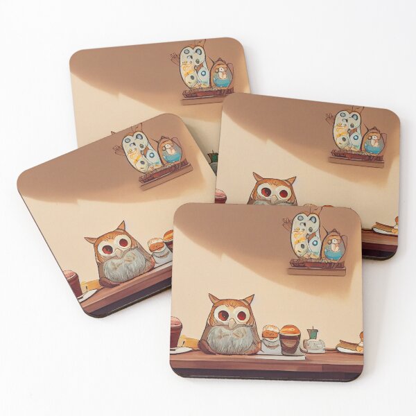 Item preview, Cozy Owl Cafe designed and sold by rudekitten.