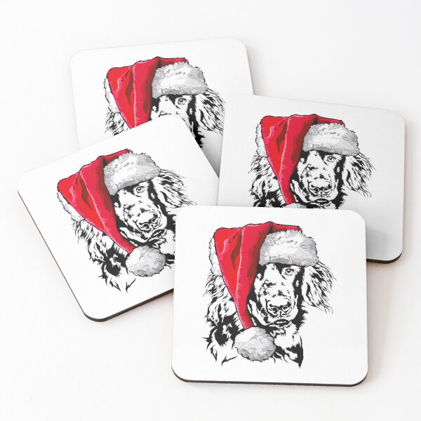 Item preview, Santa Hovawart Merry Christmas dogs designed and sold by dogarts.