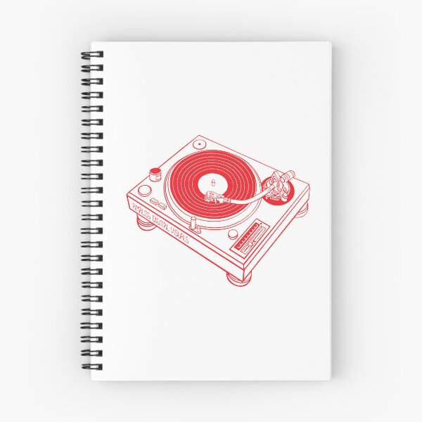 Item preview, Old School DJ Culture – Turntable Design (Red Lines) Analog / Music designed and sold by analogdigitalvz.