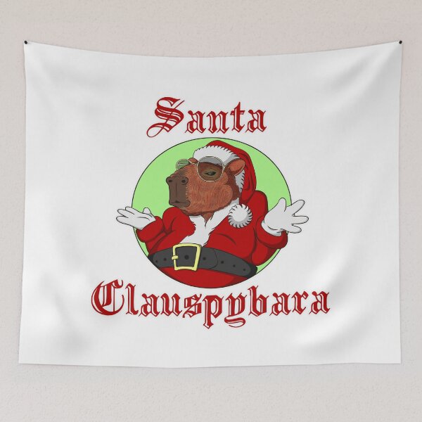 Item preview, Santa Clauspybara | Christmas Capybara designed and sold by LicencaPoetica.