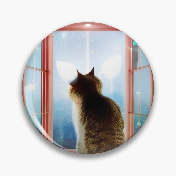 Item preview, Little cat at a big window in the universe designed and sold by TeschWerks.