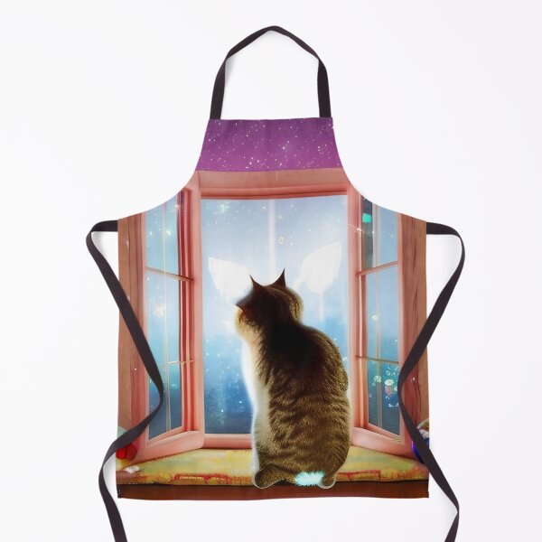 Item preview, Little cat at a big window in the universe designed and sold by TeschWerks.