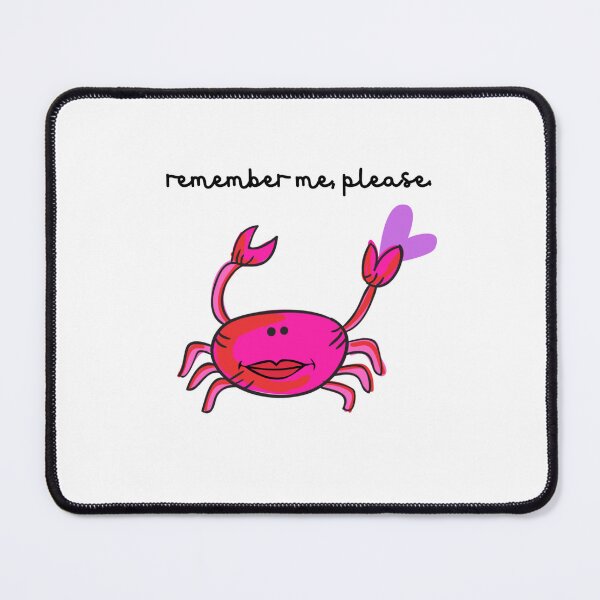 Item preview, REMEMBER ME PINK CRAB designed and sold by EllieMonroe.