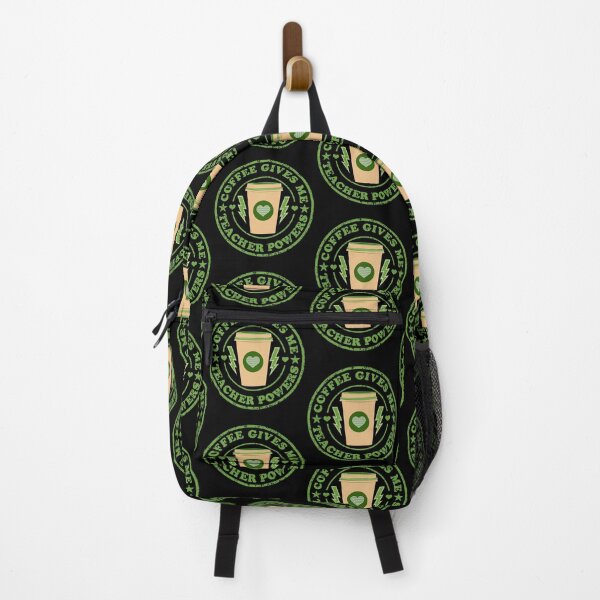 Item preview, Coffee gives me teacher powers - Redbubble designed and sold by bluehatgraphics.