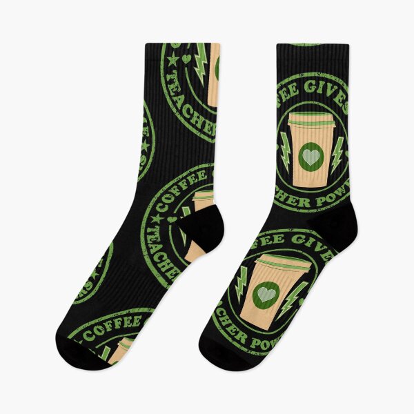 Item preview, Coffee gives me teacher powers - Redbubble designed and sold by bluehatgraphics.