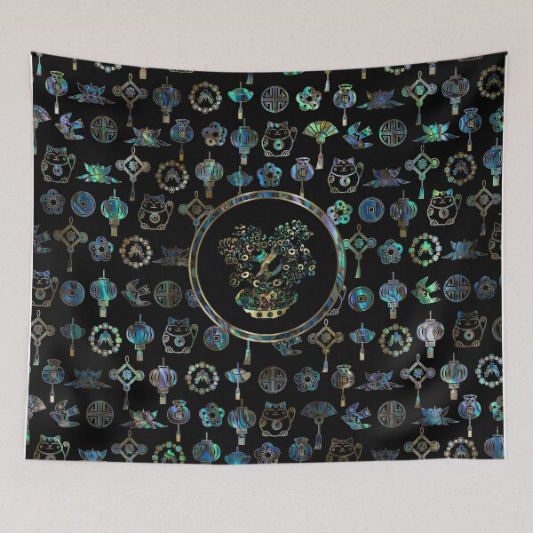 Item preview,  Decorative Chinese Money tree Abalone Shell designed and sold by k9printart.