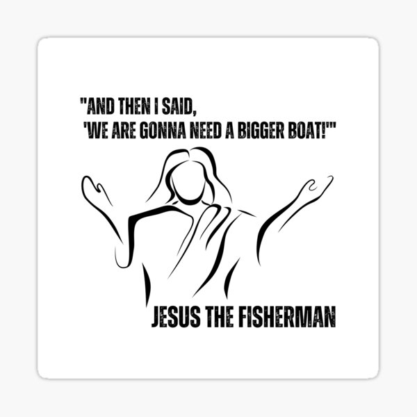 Funny Fishing T Shirt Gift for Cool Christian Fisherman Jesus