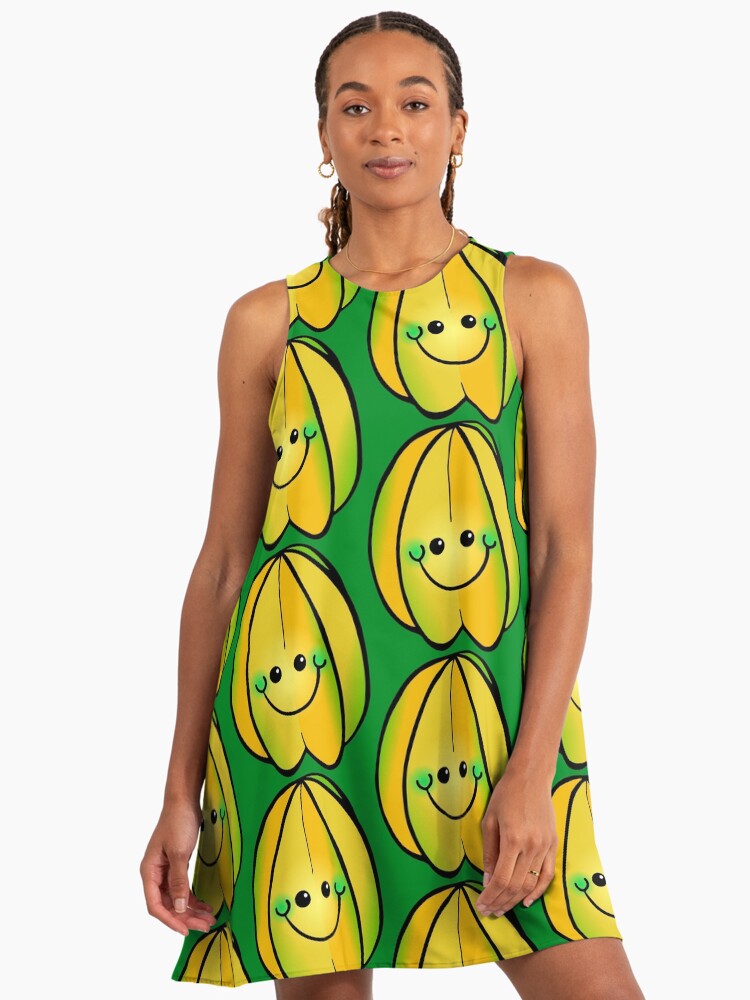Happy Doodle Star Fruit Cartoon