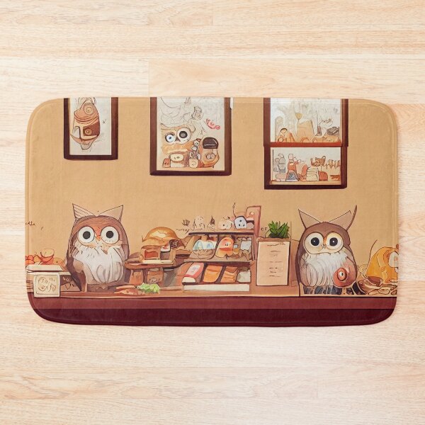 Item preview, Cozy Owl Cafe designed and sold by rudekitten.