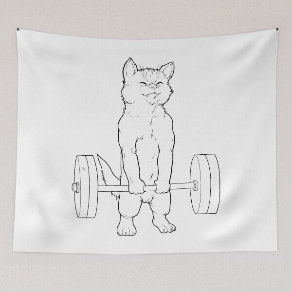 Item preview, Cat Deadlift Powerlifting designed and sold by GeorgiHeyward.