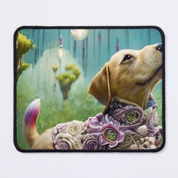 Item preview, Sweet, dreamy puppy in an enchanted forest designed and sold by TeschWerks.