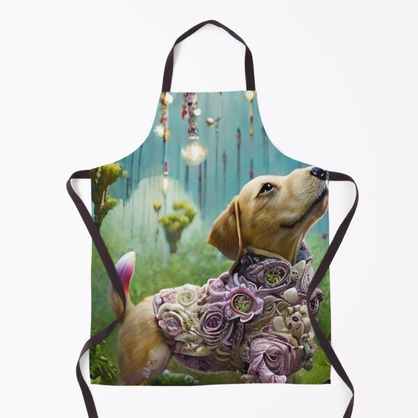 Item preview, Sweet, dreamy puppy in an enchanted forest designed and sold by TeschWerks.