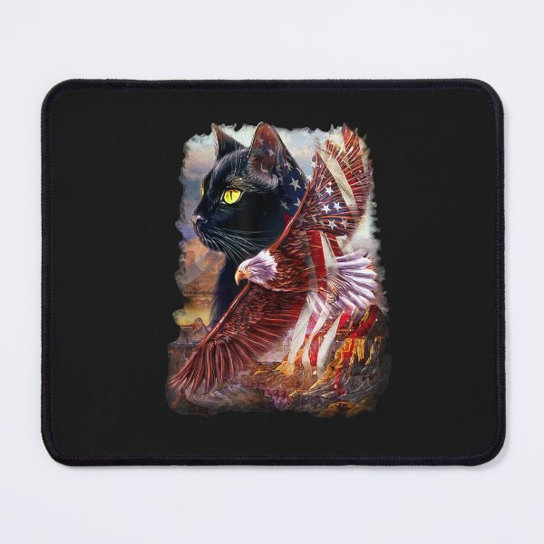 Item preview, Cat with American eagle T-Shirt designed and sold by Francois-Lemann.
