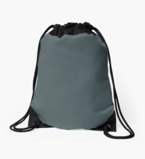 Slate blue solid natural colour Drawstring Bag