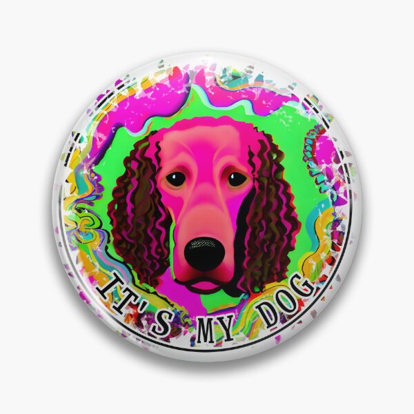 Item preview, Bailcloth, Curly-coated Retriever dog, It's my dog designed and sold by Digisabella.