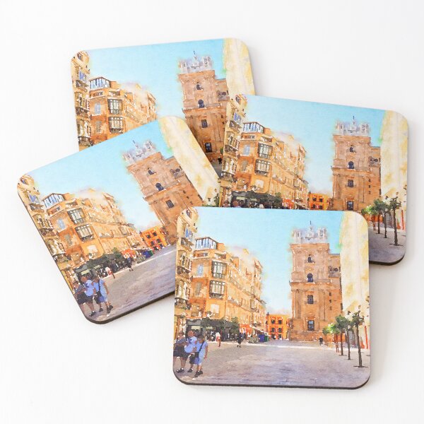 Item preview, Watercolor Drawing - City Sunset designed and sold by PolaGrade.