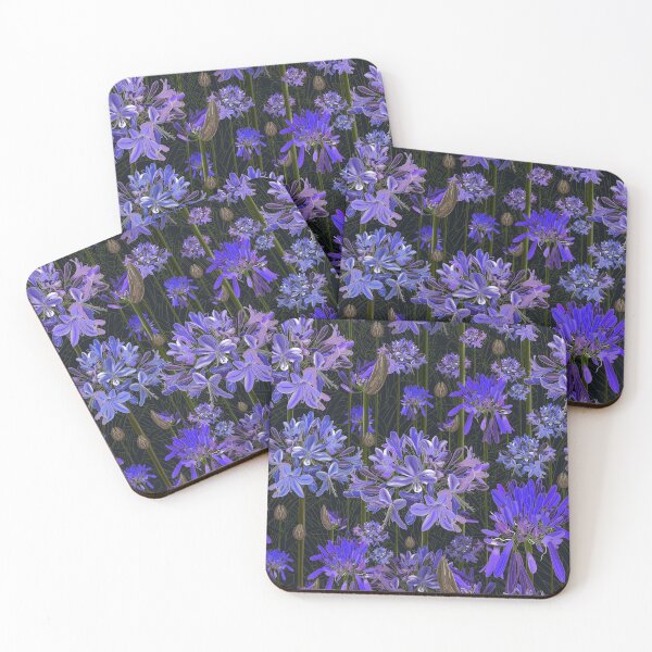 Item preview, Agapanthus in royal purples. Richness of flora  designed and sold by Wildwagner.