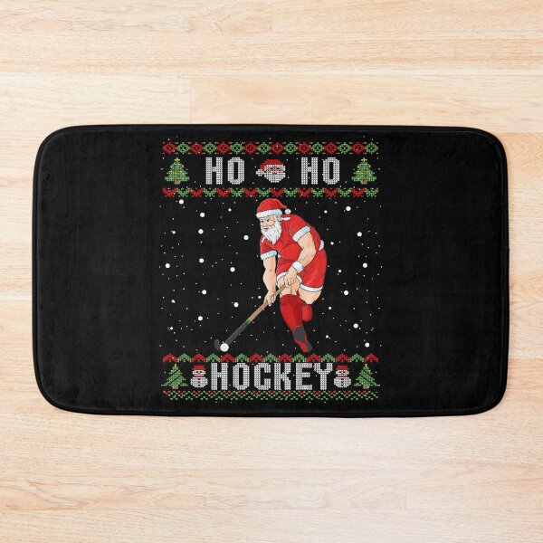 Item preview, Field Hockey Ugly Christmas Santa Claus designed and sold by Bihon.
