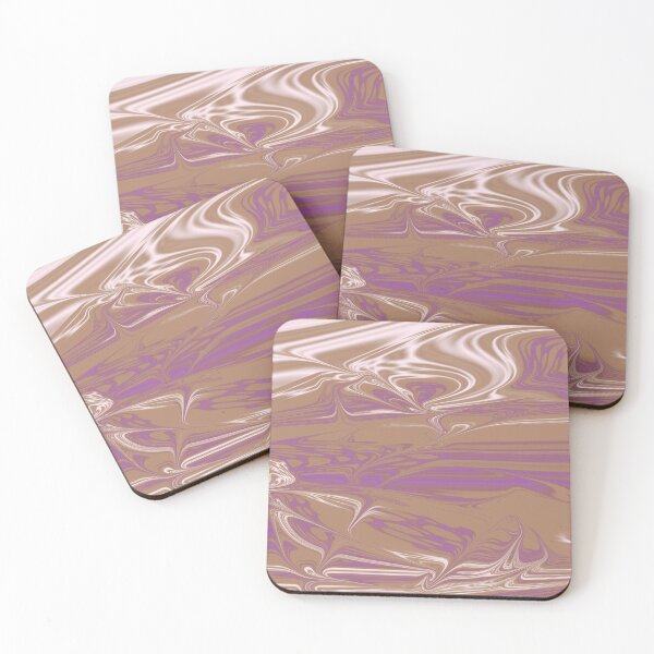 Item preview, Muted Orange, Purple, White Liquid Art. Liquid Marble. Abstract Design. designed and sold by Jason123za.