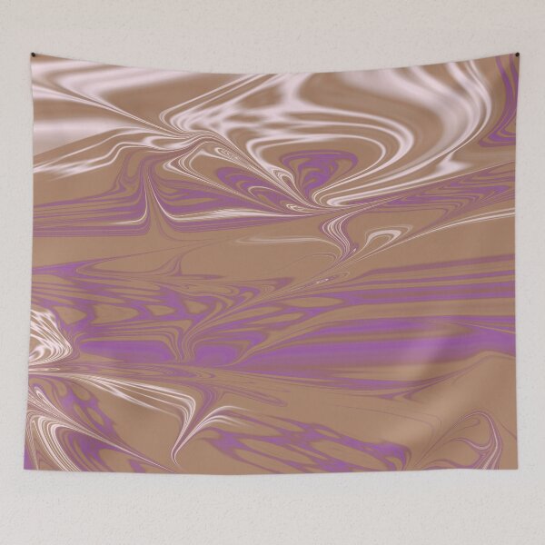 Item preview, Muted Orange, Purple, White Liquid Art. Liquid Marble. Abstract Design. designed and sold by Jason123za.