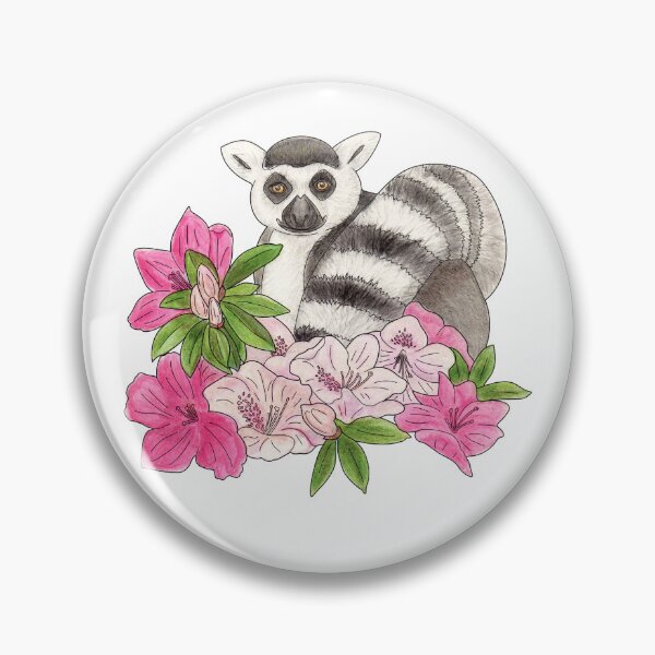 Item preview, Ring-tailed lemur and Azalea designed and sold by YuNikDraw.