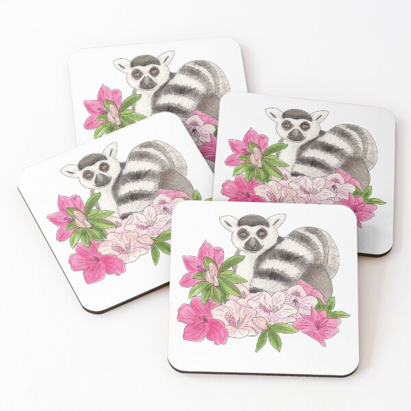 Item preview, Ring-tailed lemur and Azalea designed and sold by YuNikDraw.