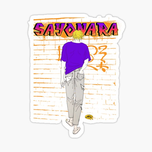 "Ash banana fish sayonara bl anime" Sticker for Sale by RecStore