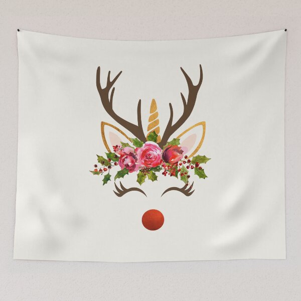 Item preview, Unicorn Reindeer - Christmas / Einhorn Rentier, Weihnachten designed and sold by STYLESYNDIKAT.