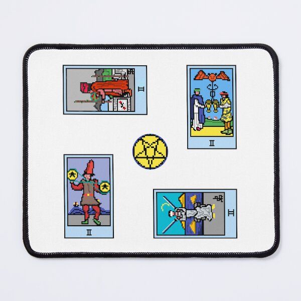 Item preview, Pixel Waite Tarot Minor Arcana Twos - 75th Sticker Pack and Magnets designed and sold by Pixel Waite.