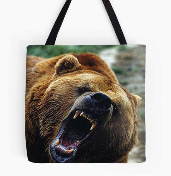 Menacing Grizzly Magnet for Sale by Sisbam