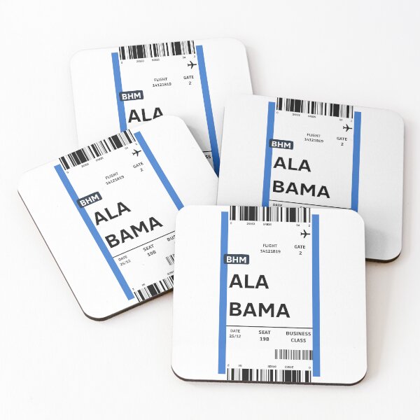 Item preview, Alabama Flight Ticket designed and sold by arozdesign.