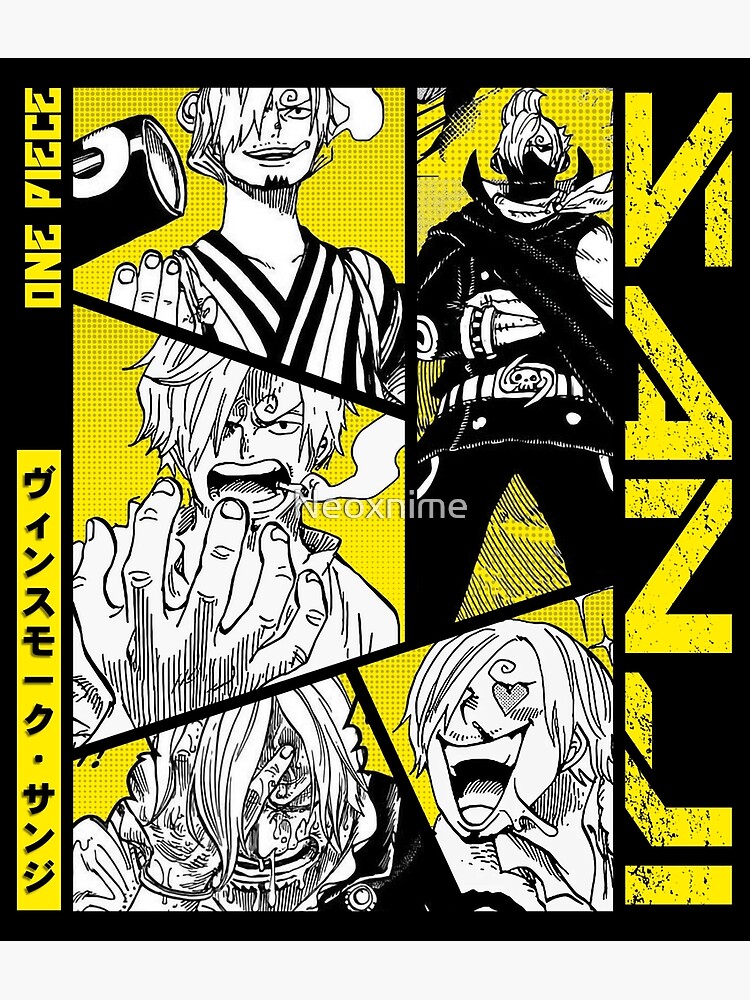 "Sanji Manga Panel - color version" Poster for Sale by Neoxnime | Redbubble