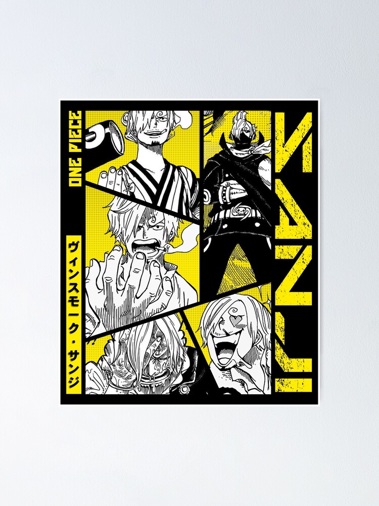 "Sanji Manga Panel - color version" Poster for Sale by Neoxnime | Redbubble
